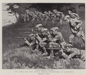 La giornata di campo per i volontari delle scuole pubbliche ad Aldershot da William T. Maud